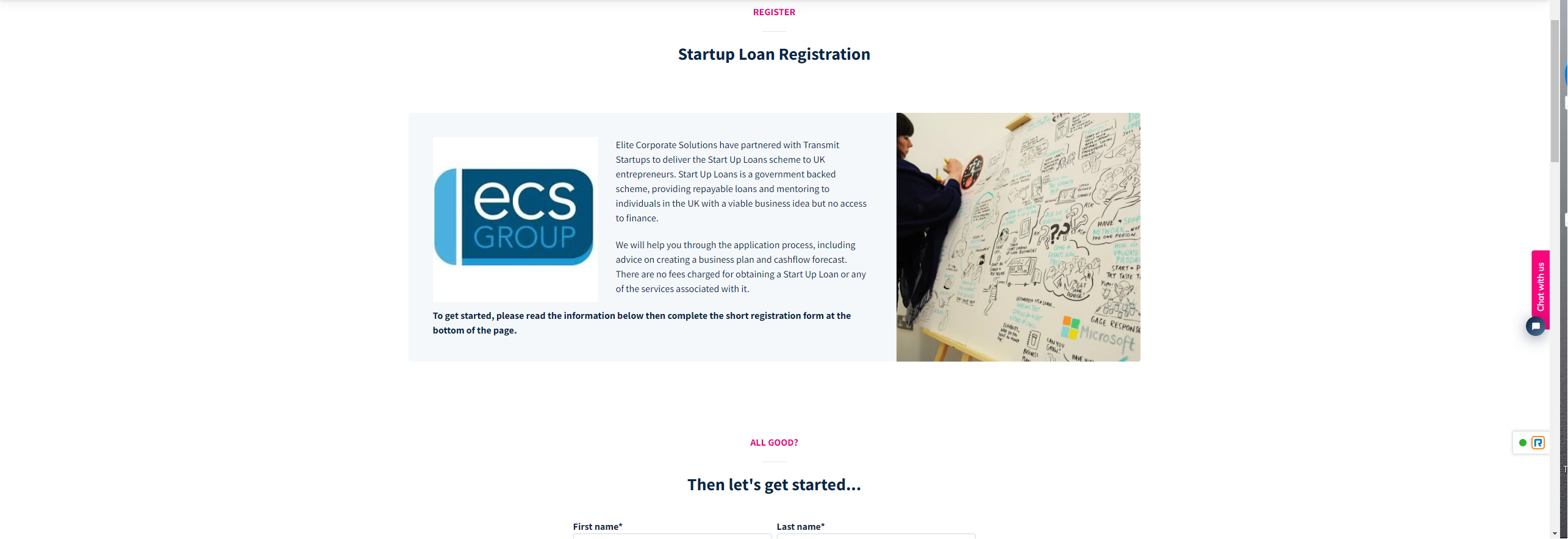 Help video for applying for a Start Up Loan